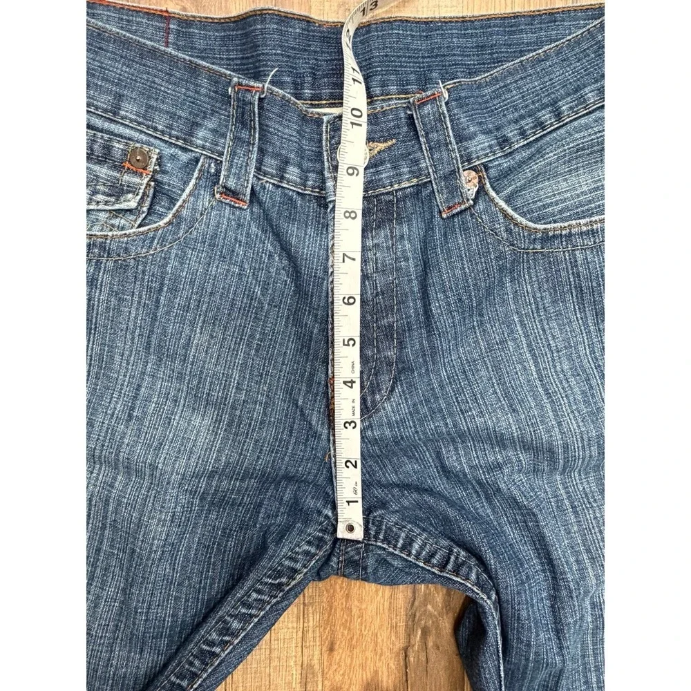 True Religion Billy Jeans Shorts Men 34 Made USA Distressed Cutoff Raw Hem Denim